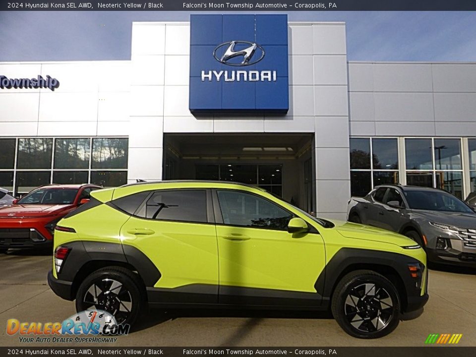 2024 Hyundai Kona SEL AWD Neoteric Yellow / Black Photo #1