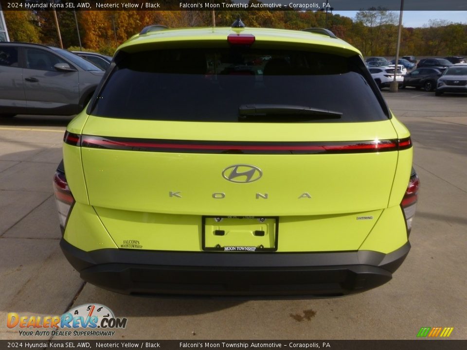 2024 Hyundai Kona SEL AWD Neoteric Yellow / Black Photo #3