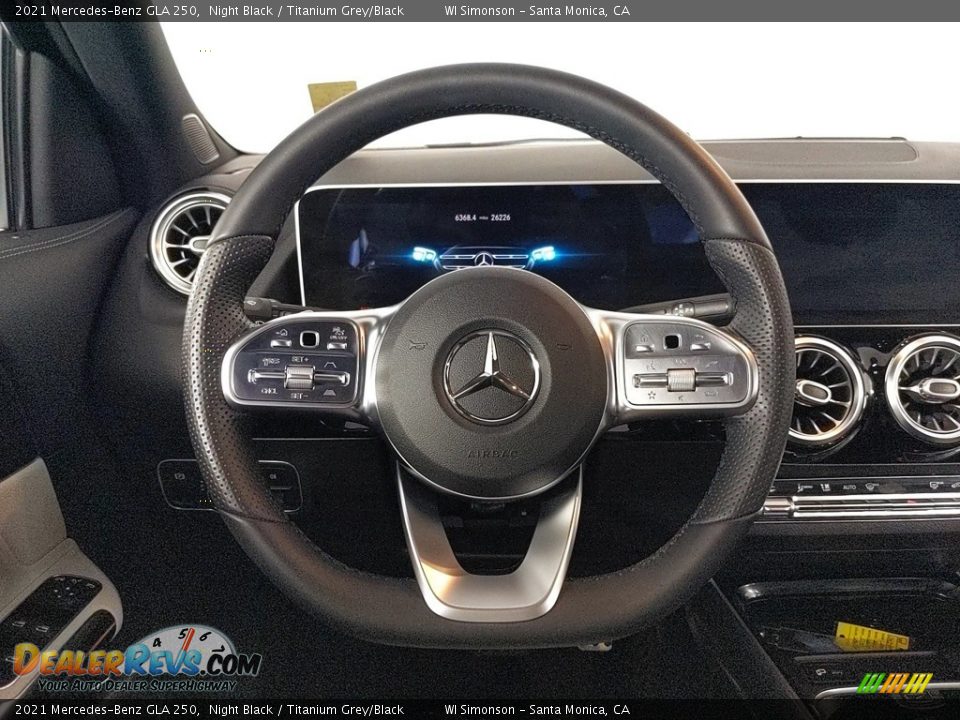 2021 Mercedes-Benz GLA 250 Night Black / Titanium Grey/Black Photo #15