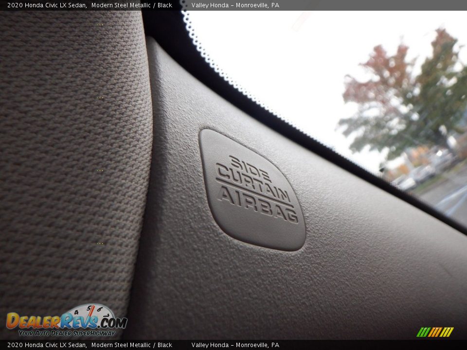 2020 Honda Civic LX Sedan Modern Steel Metallic / Black Photo #18