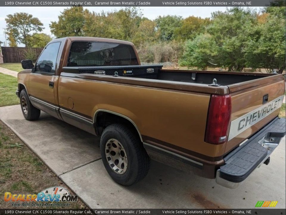 1989 Chevrolet C/K C1500 Silverado Regular Cab Caramel Brown Metallic / Saddle Photo #9