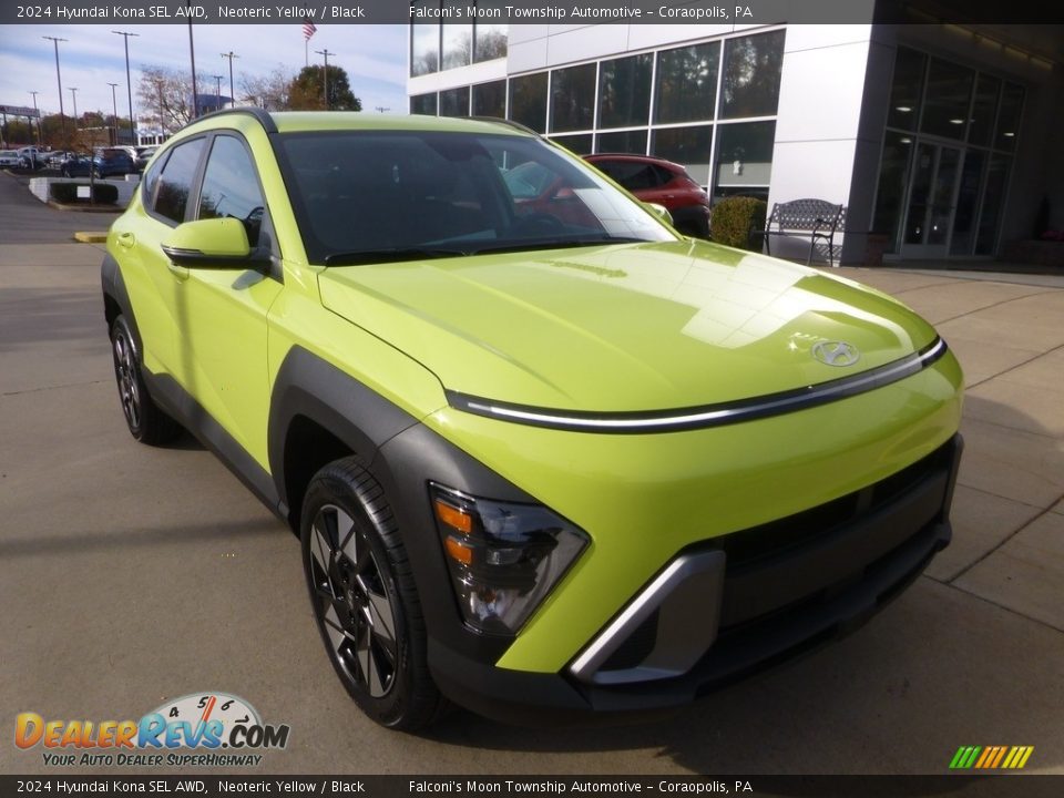 2024 Hyundai Kona SEL AWD Neoteric Yellow / Black Photo #9