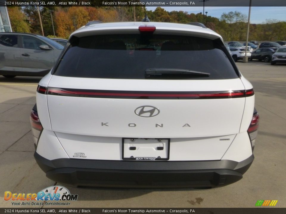 2024 Hyundai Kona SEL AWD Atlas White / Black Photo #3