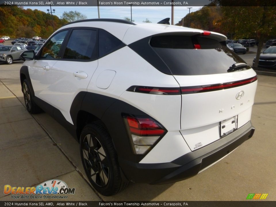 2024 Hyundai Kona SEL AWD Atlas White / Black Photo #5