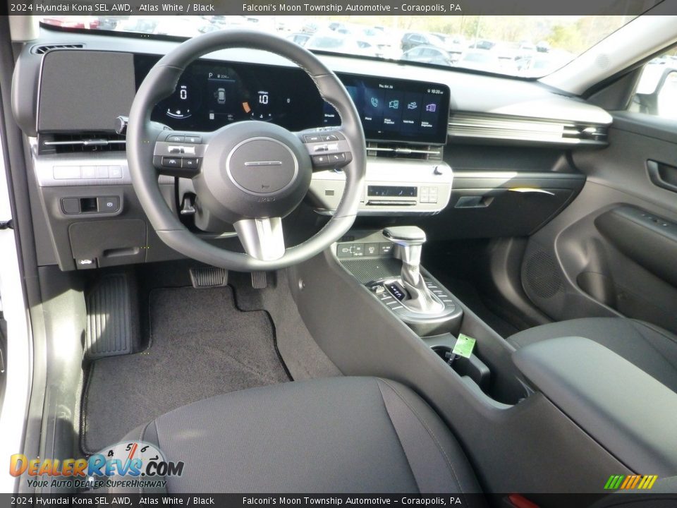 Black Interior - 2024 Hyundai Kona SEL AWD Photo #13