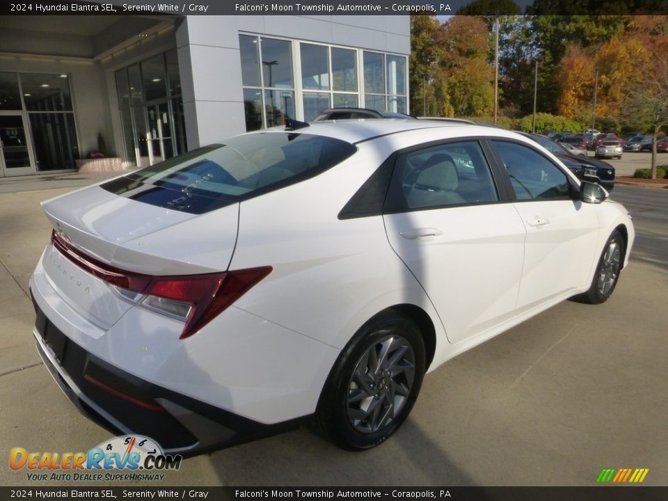 2024 Hyundai Elantra SEL Serenity White / Gray Photo #2