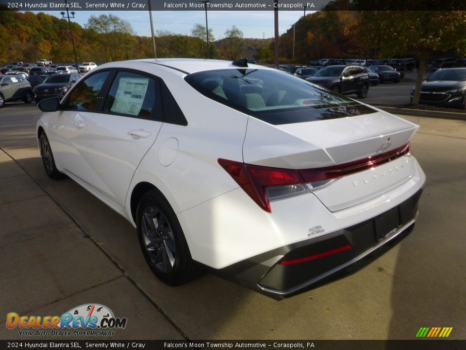 2024 Hyundai Elantra SEL Serenity White / Gray Photo #5