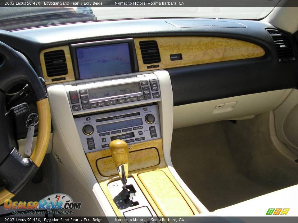 2003 Lexus SC 430 Egyptian Sand Pearl / Ecru Beige Photo #25