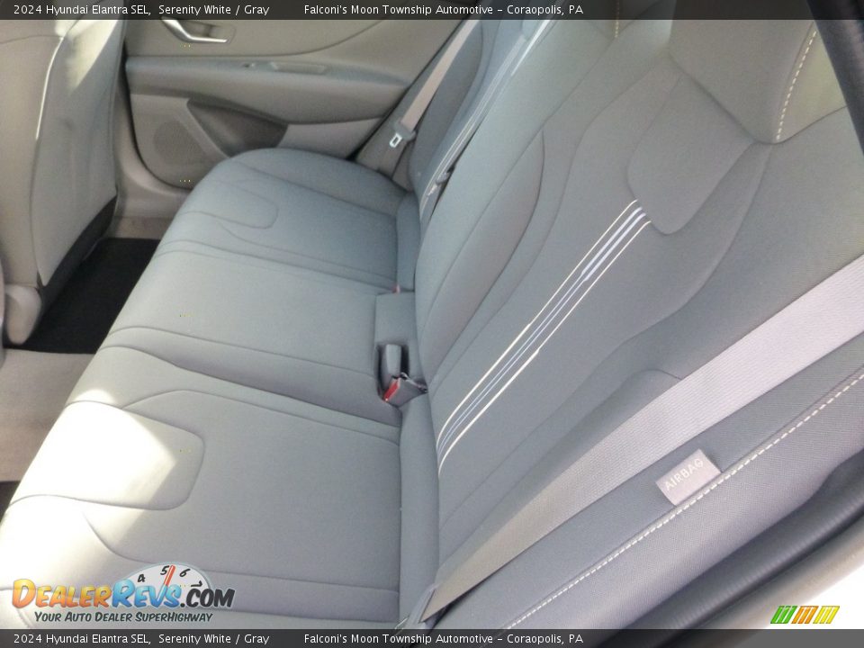 2024 Hyundai Elantra SEL Serenity White / Gray Photo #12
