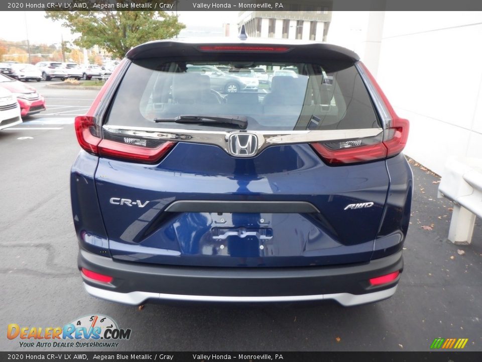 2020 Honda CR-V LX AWD Aegean Blue Metallic / Gray Photo #6