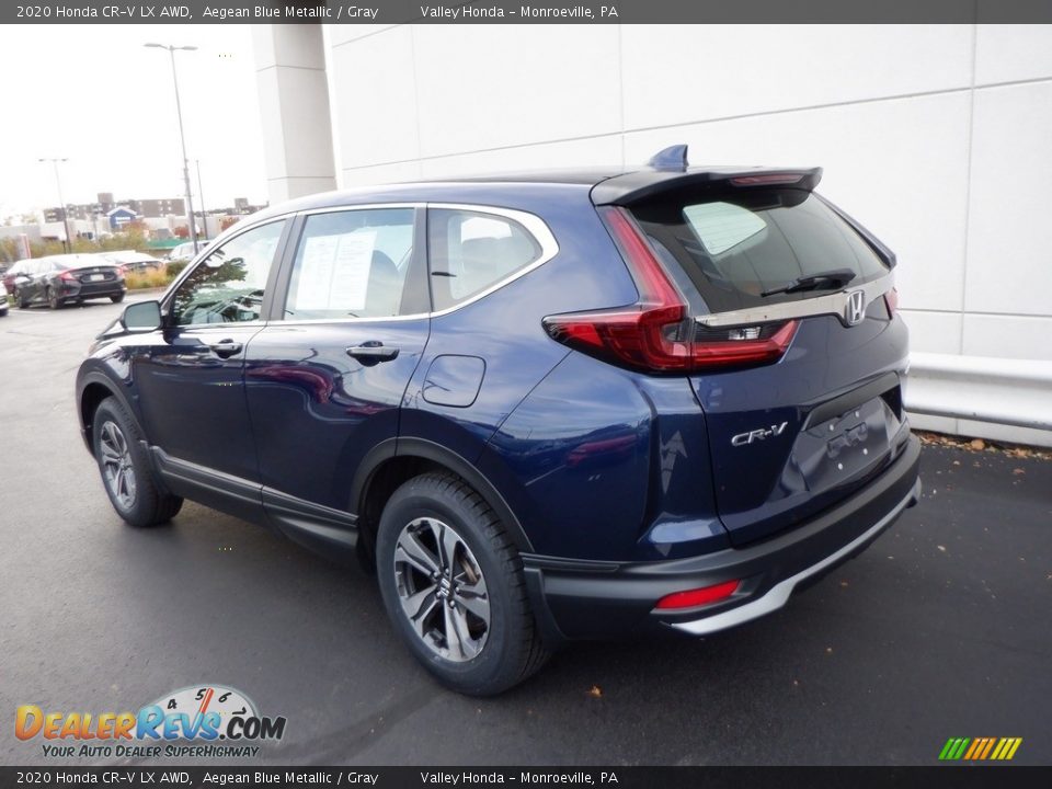 Aegean Blue Metallic 2020 Honda CR-V LX AWD Photo #7