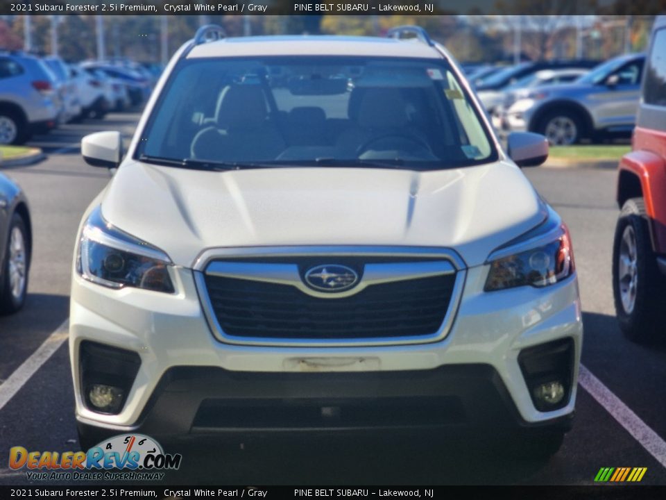 2021 Subaru Forester 2.5i Premium Crystal White Pearl / Gray Photo #2