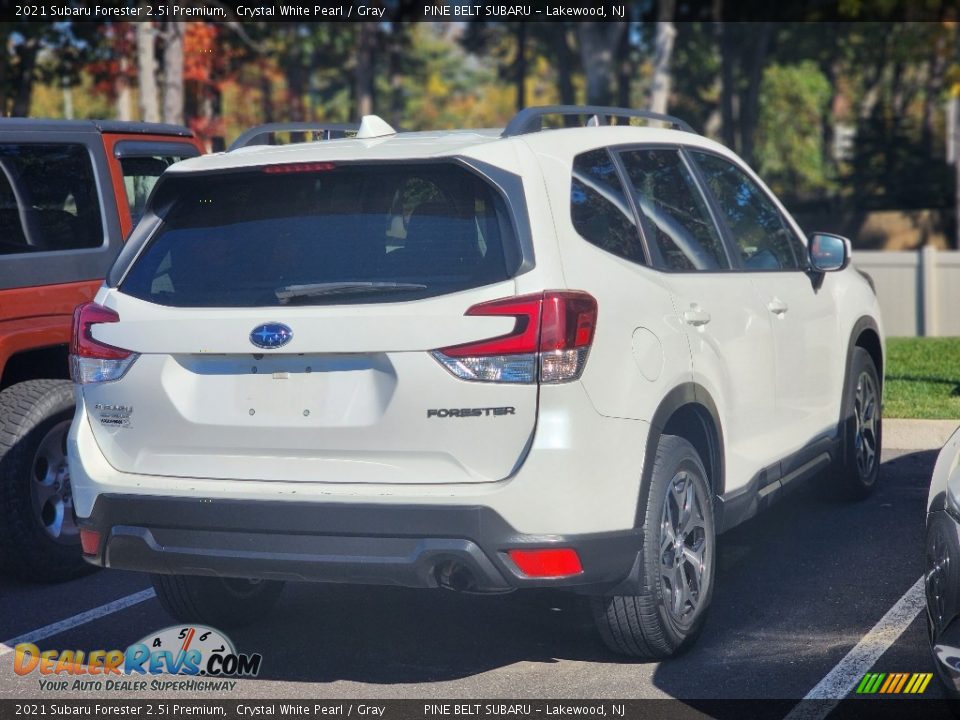 2021 Subaru Forester 2.5i Premium Crystal White Pearl / Gray Photo #3