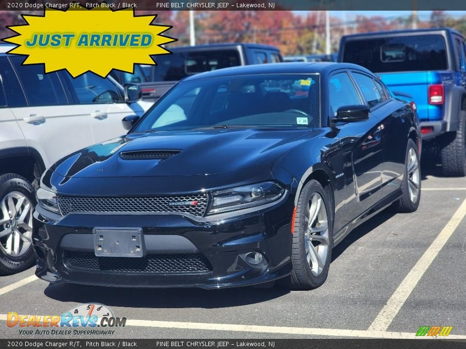 2020 Dodge Charger R/T Pitch Black / Black Photo #1