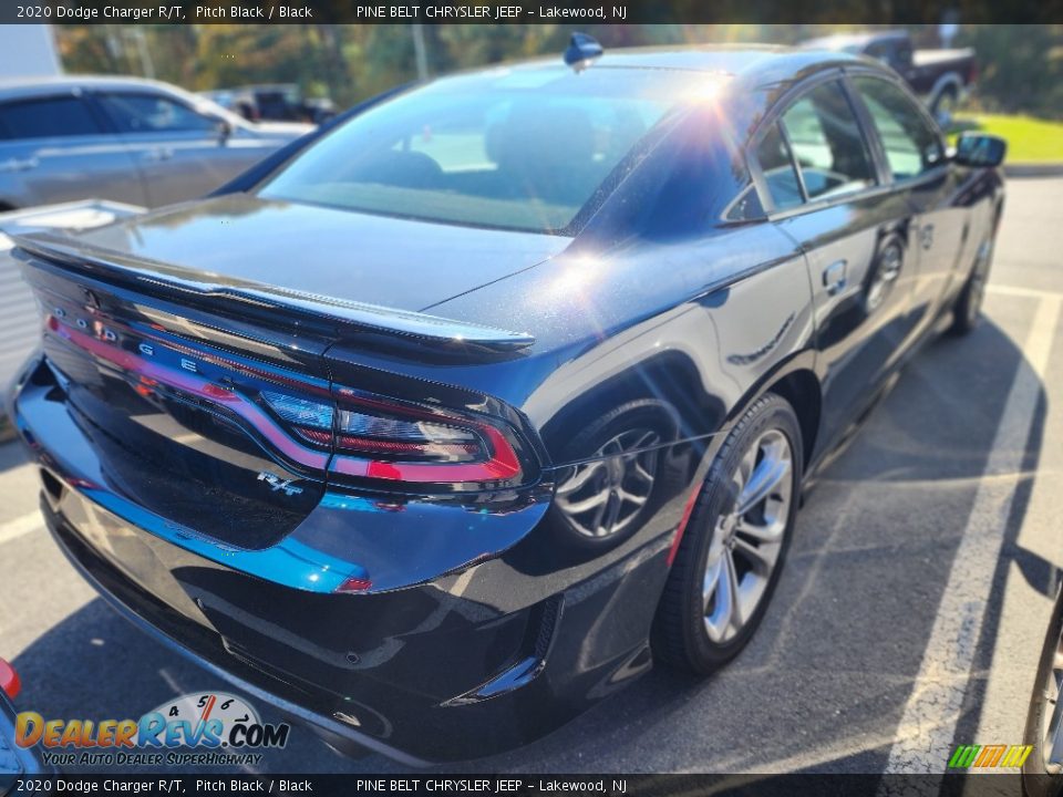 2020 Dodge Charger R/T Pitch Black / Black Photo #3