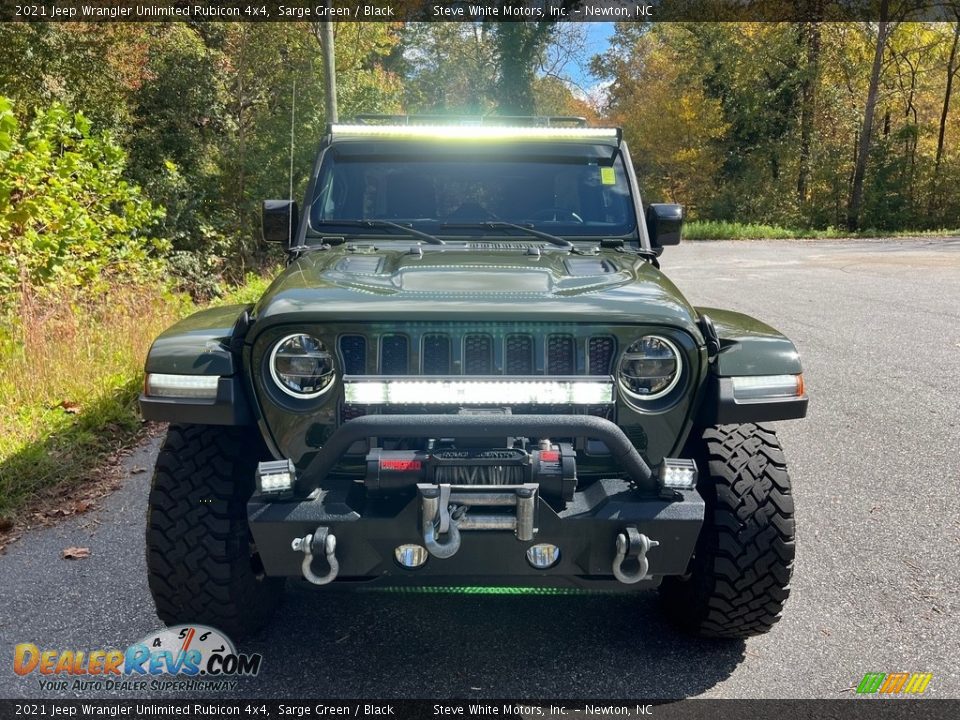 2021 Jeep Wrangler Unlimited Rubicon 4x4 Sarge Green / Black Photo #3