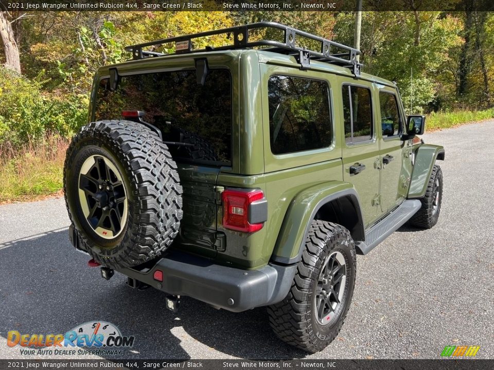 2021 Jeep Wrangler Unlimited Rubicon 4x4 Sarge Green / Black Photo #6