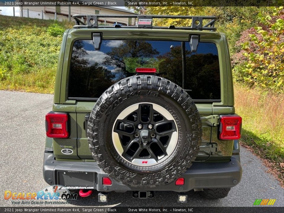2021 Jeep Wrangler Unlimited Rubicon 4x4 Sarge Green / Black Photo #7