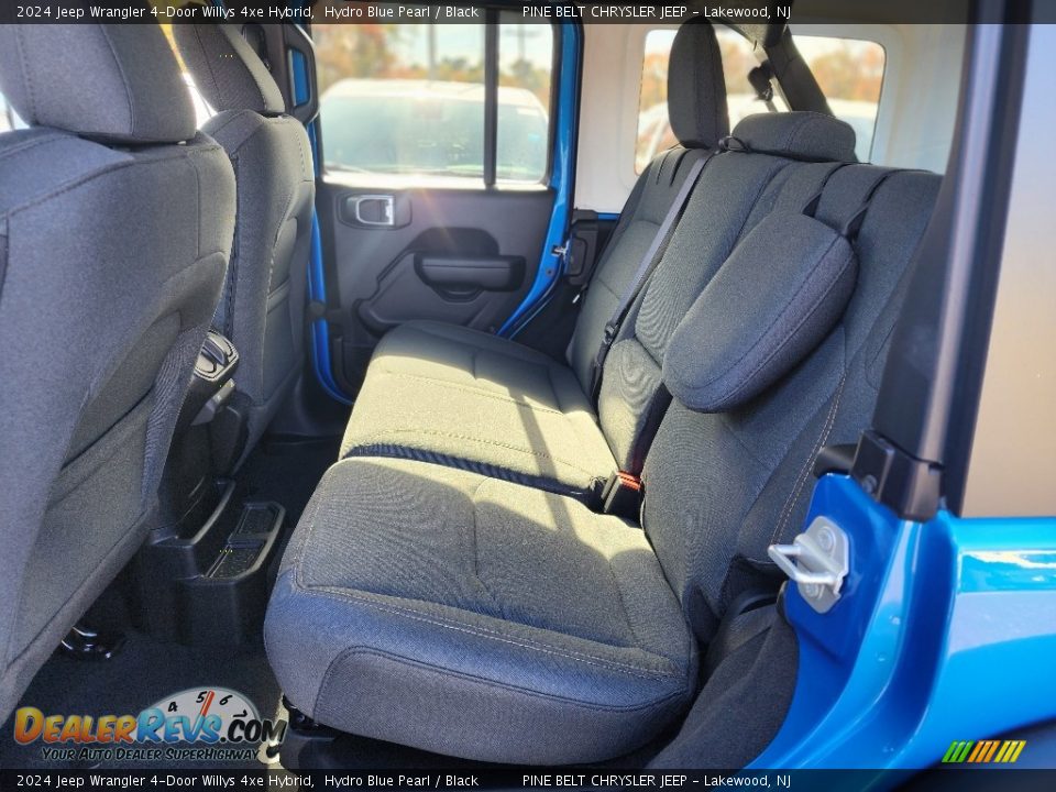 2024 Jeep Wrangler 4-Door Willys 4xe Hybrid Hydro Blue Pearl / Black Photo #6