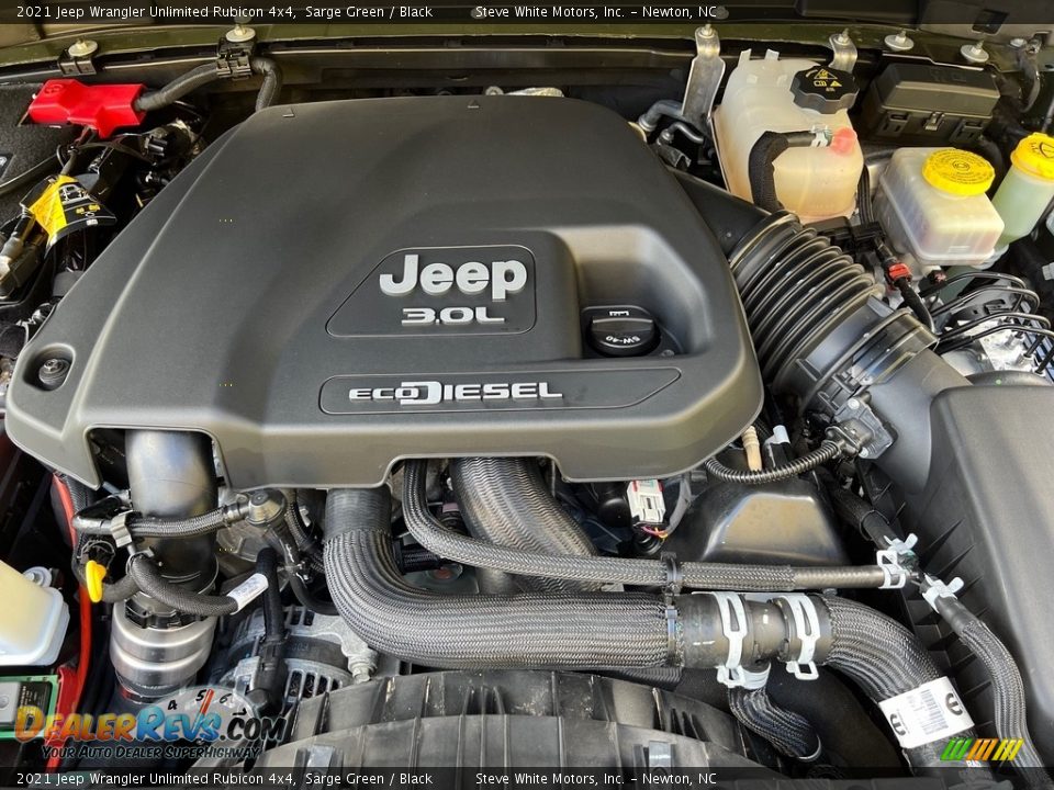 2021 Jeep Wrangler Unlimited Rubicon 4x4 3.0 Liter DOHC 24-Valve Turbo-Diesel V6 Engine Photo #12