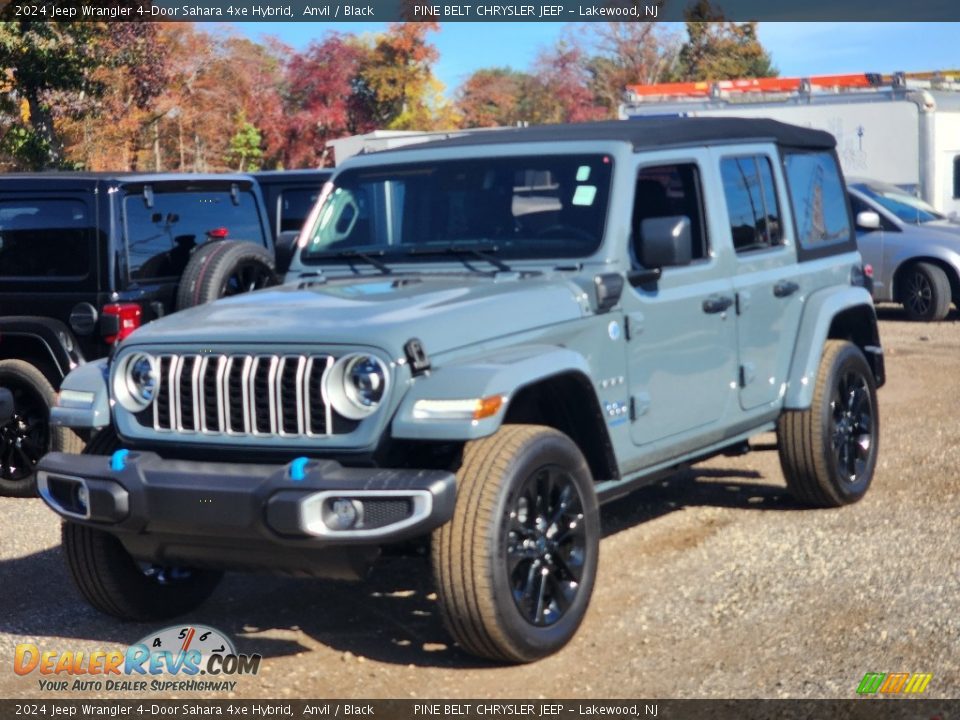 2024 Jeep Wrangler 4-Door Sahara 4xe Hybrid Anvil / Black Photo #1