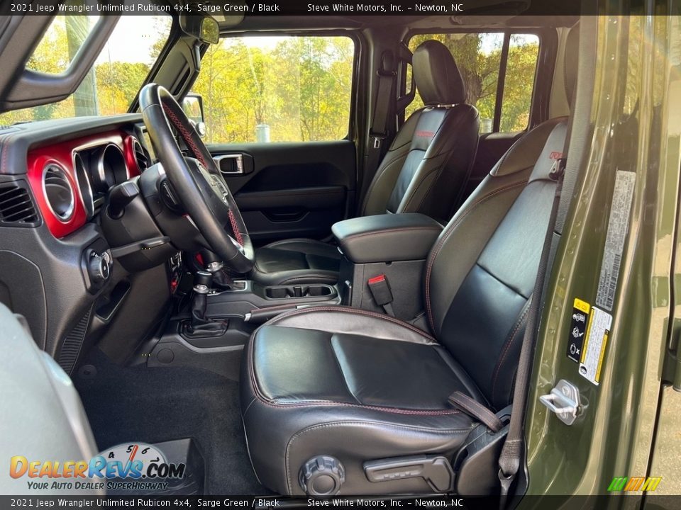 Front Seat of 2021 Jeep Wrangler Unlimited Rubicon 4x4 Photo #14