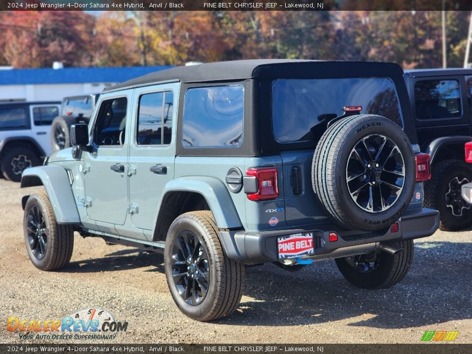 2024 Jeep Wrangler 4-Door Sahara 4xe Hybrid Anvil / Black Photo #4