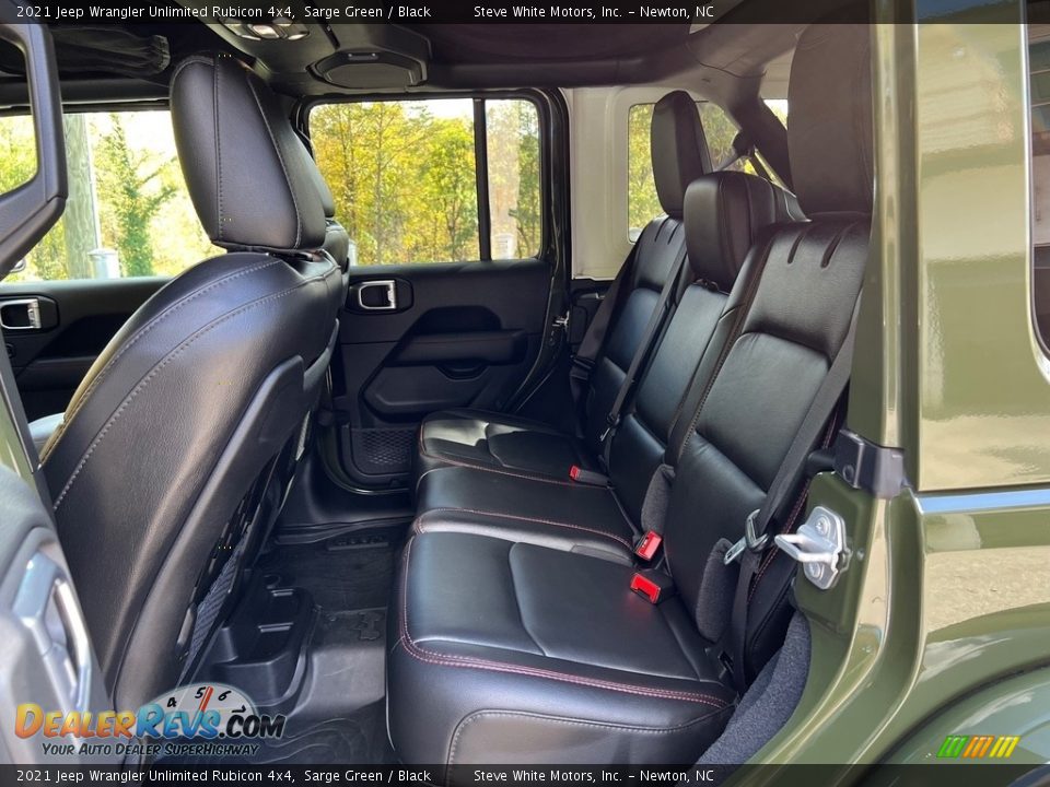Rear Seat of 2021 Jeep Wrangler Unlimited Rubicon 4x4 Photo #17