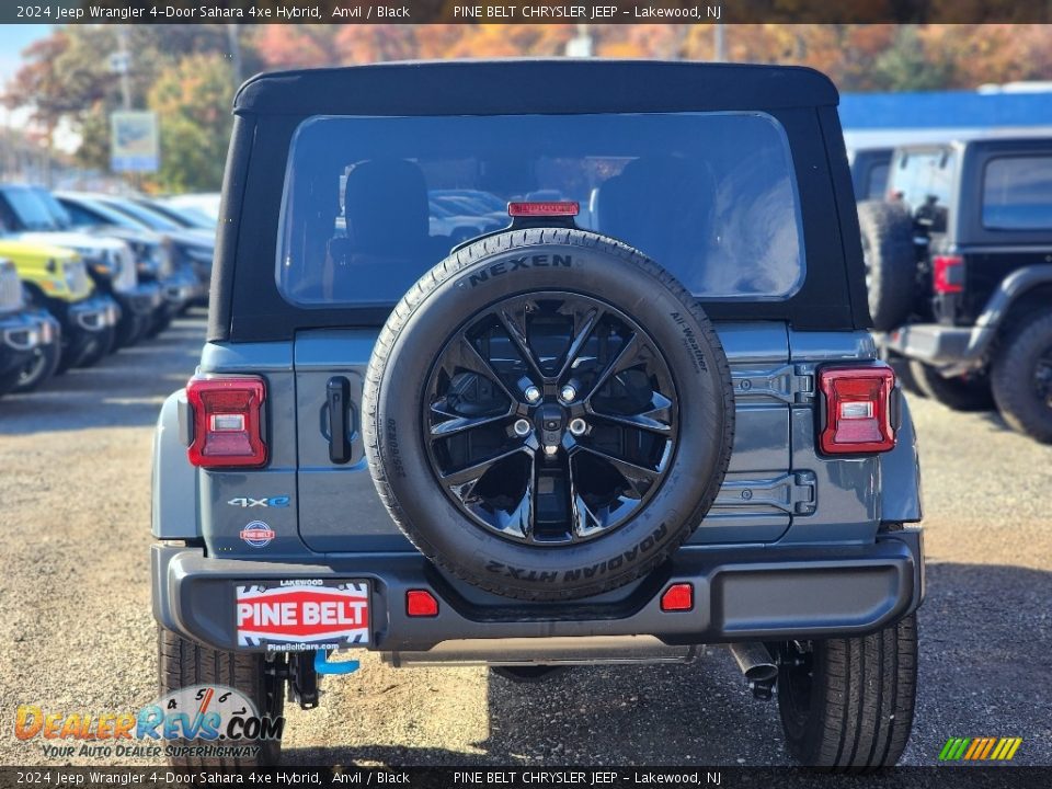 2024 Jeep Wrangler 4-Door Sahara 4xe Hybrid Anvil / Black Photo #6