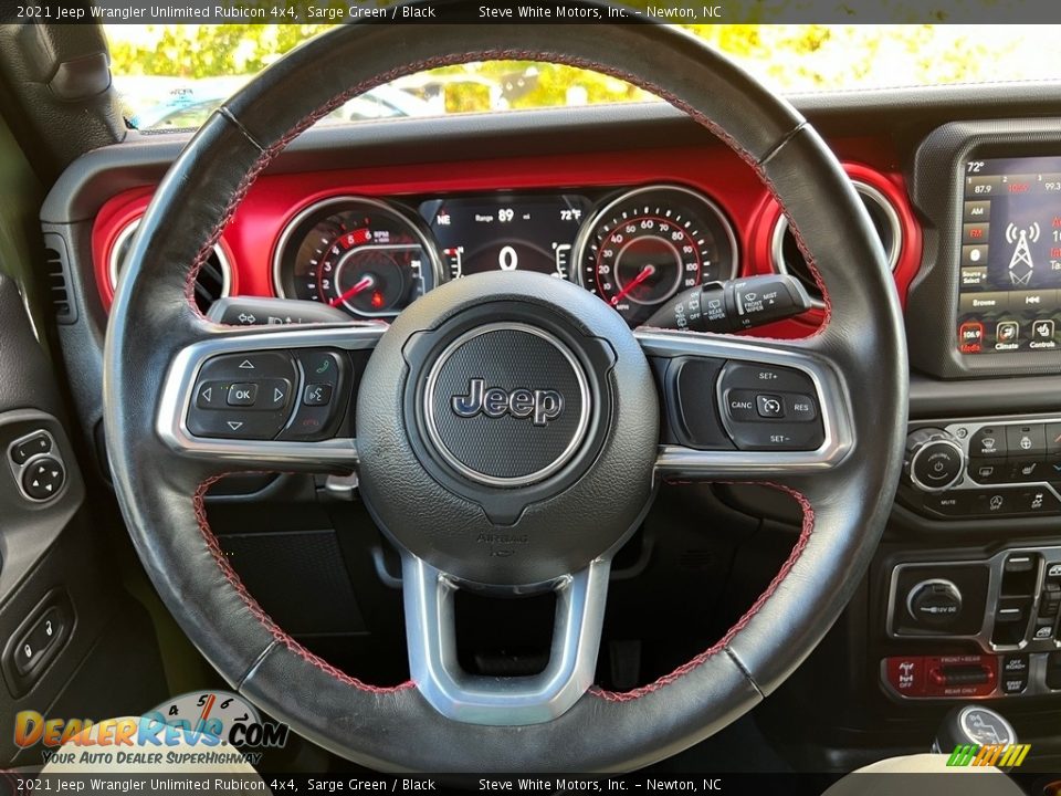 2021 Jeep Wrangler Unlimited Rubicon 4x4 Steering Wheel Photo #22