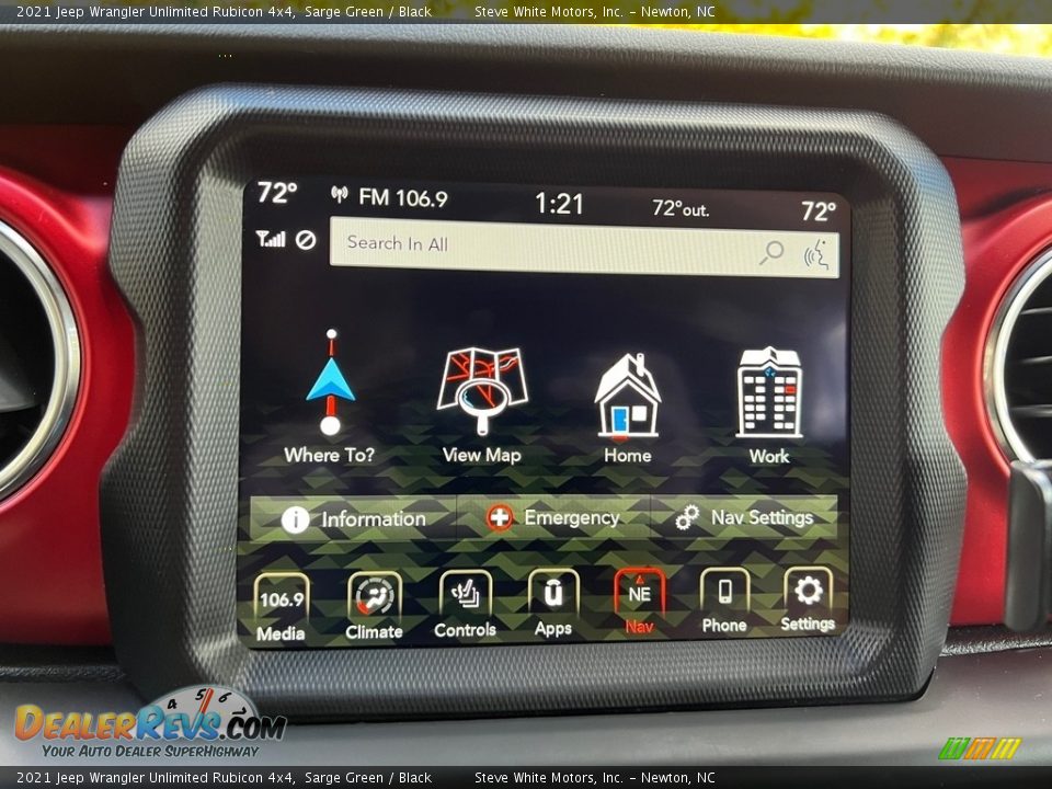 Controls of 2021 Jeep Wrangler Unlimited Rubicon 4x4 Photo #25