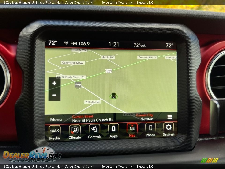 Navigation of 2021 Jeep Wrangler Unlimited Rubicon 4x4 Photo #26