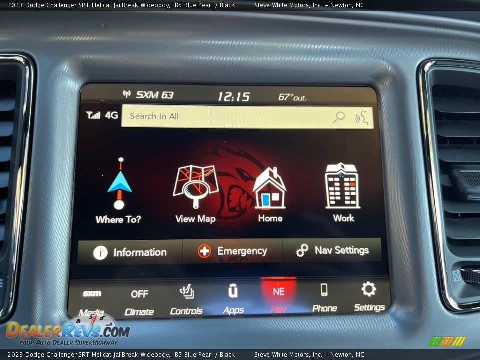 Controls of 2023 Dodge Challenger SRT Hellcat JailBreak Widebody Photo #23