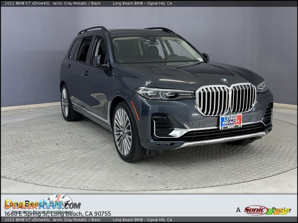 2022 BMW X7 xDrive40i Arctic Gray Metallic / Black Photo #1