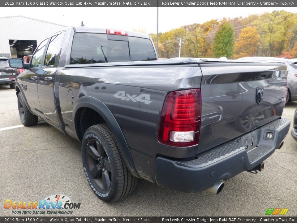 2019 Ram 1500 Classic Warlock Quad Cab 4x4 Maximum Steel Metallic / Black Photo #2