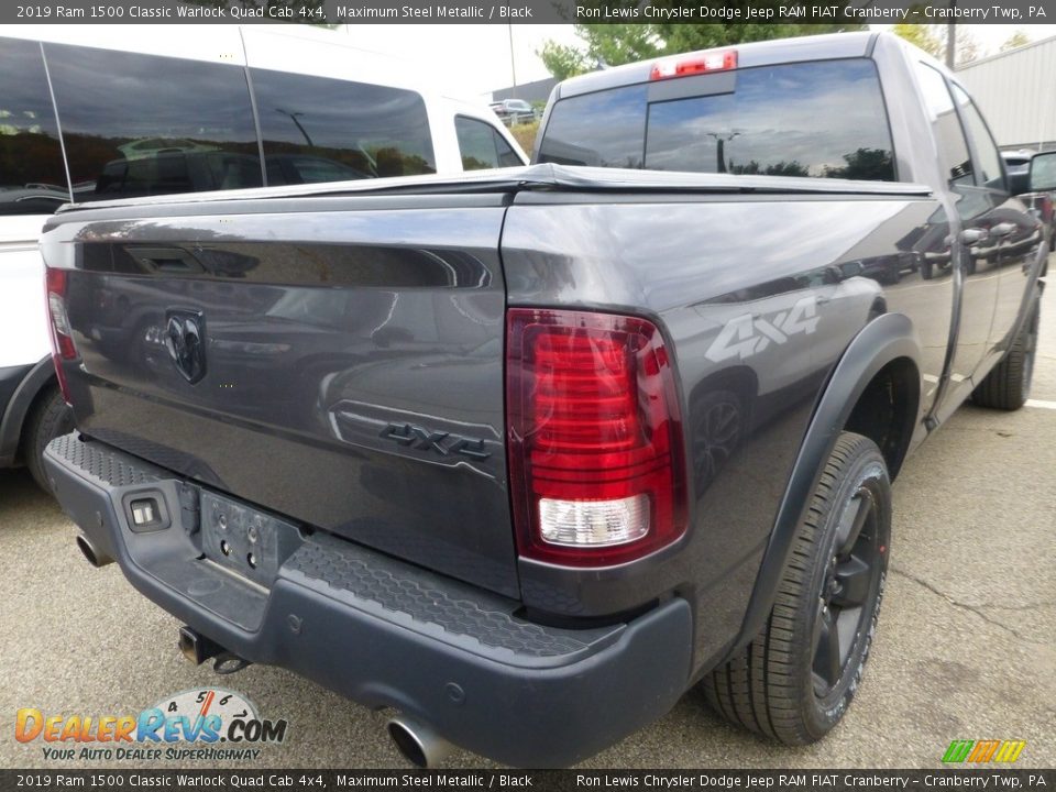 2019 Ram 1500 Classic Warlock Quad Cab 4x4 Maximum Steel Metallic / Black Photo #3