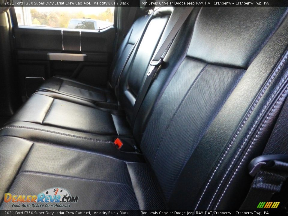 2021 Ford F350 Super Duty Lariat Crew Cab 4x4 Velocity Blue / Black Photo #11