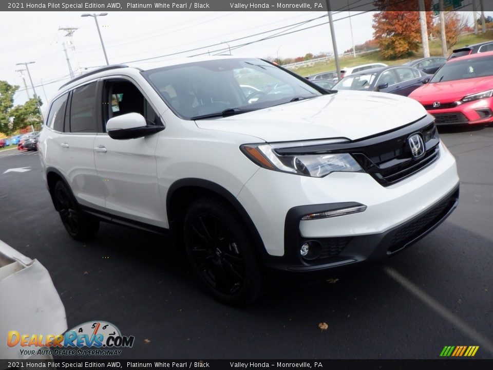 2021 Honda Pilot Special Edition AWD Platinum White Pearl / Black Photo #4