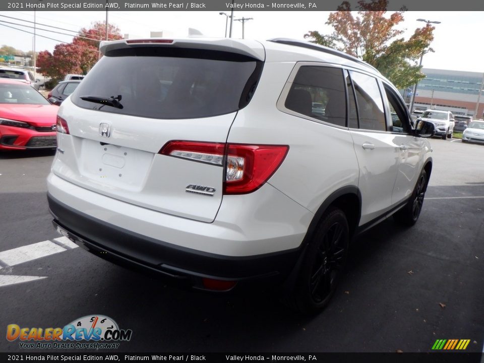 2021 Honda Pilot Special Edition AWD Platinum White Pearl / Black Photo #5