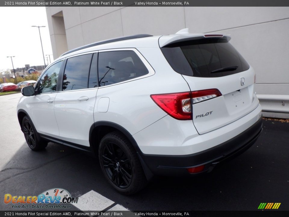 2021 Honda Pilot Special Edition AWD Platinum White Pearl / Black Photo #8