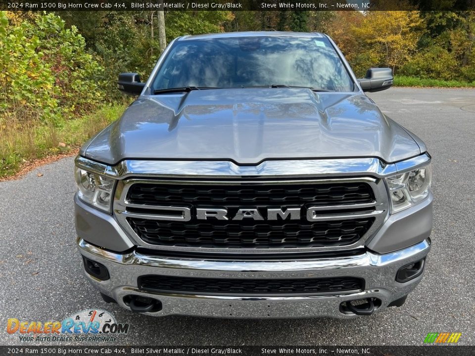 Billet Silver Metallic 2024 Ram 1500 Big Horn Crew Cab 4x4 Photo #3