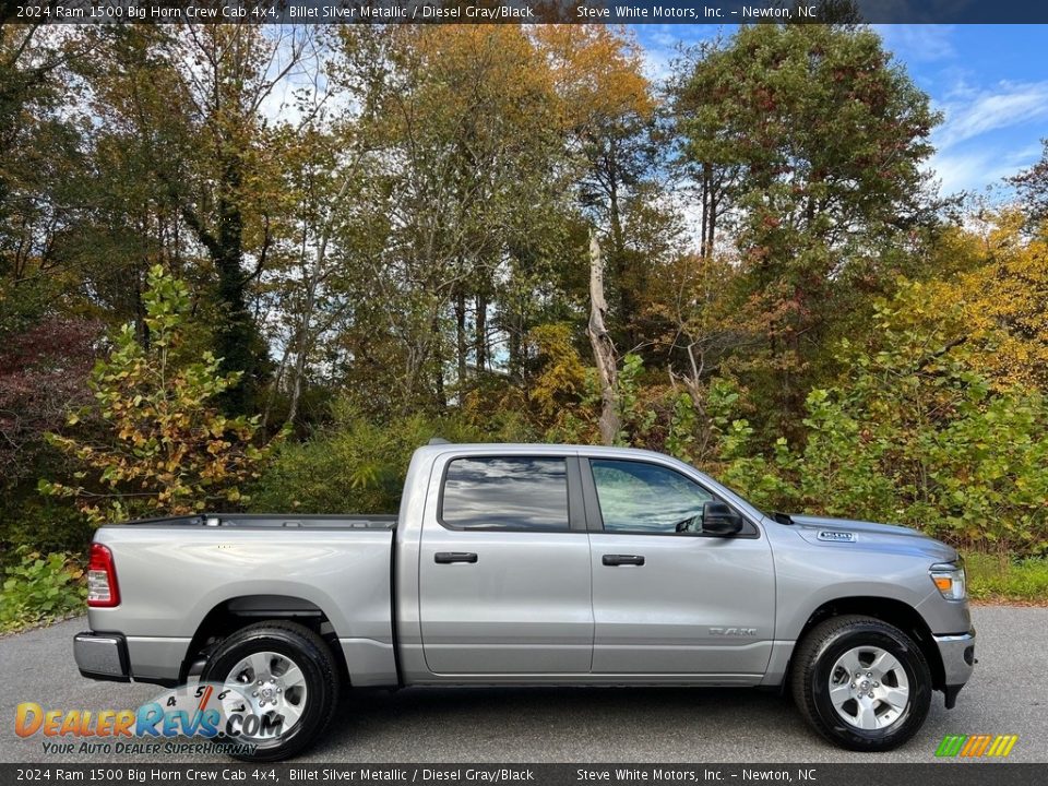 Billet Silver Metallic 2024 Ram 1500 Big Horn Crew Cab 4x4 Photo #5