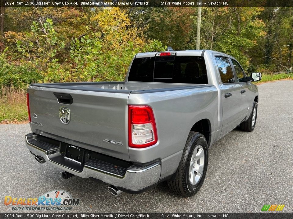 2024 Ram 1500 Big Horn Crew Cab 4x4 Billet Silver Metallic / Diesel Gray/Black Photo #6