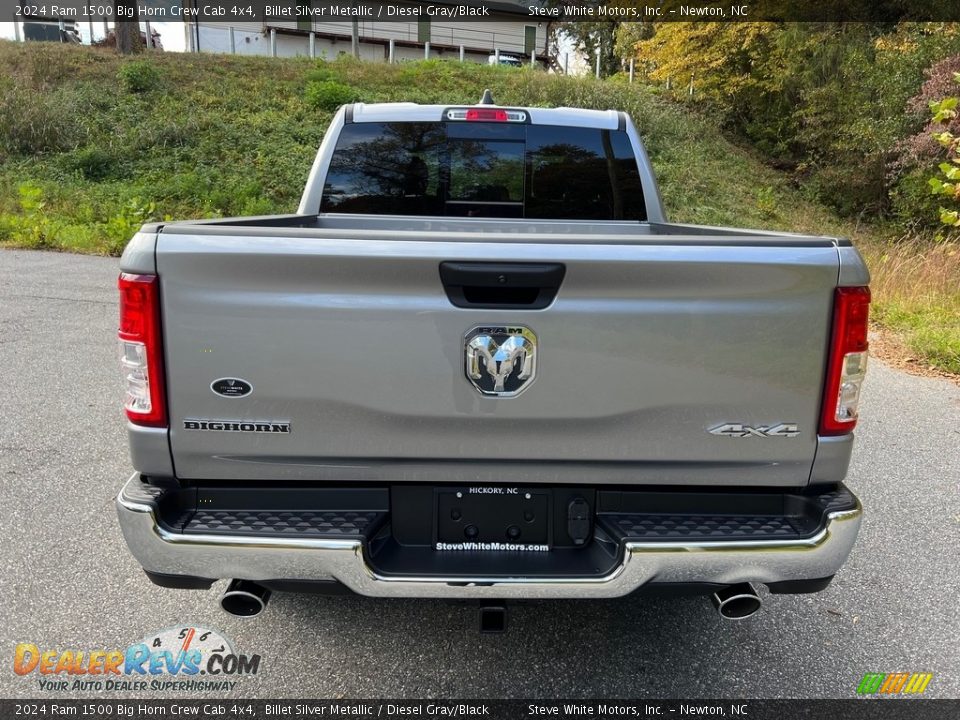 2024 Ram 1500 Big Horn Crew Cab 4x4 Billet Silver Metallic / Diesel Gray/Black Photo #7