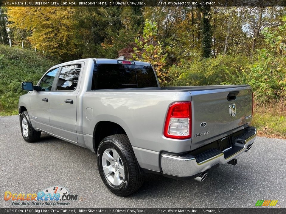 Billet Silver Metallic 2024 Ram 1500 Big Horn Crew Cab 4x4 Photo #9