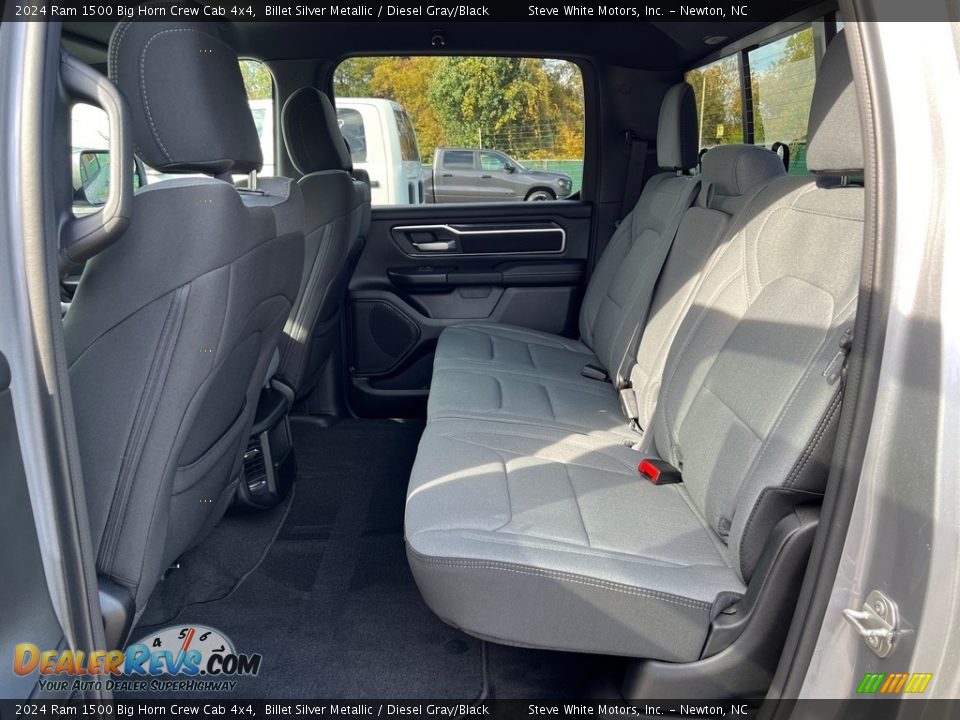 Rear Seat of 2024 Ram 1500 Big Horn Crew Cab 4x4 Photo #15