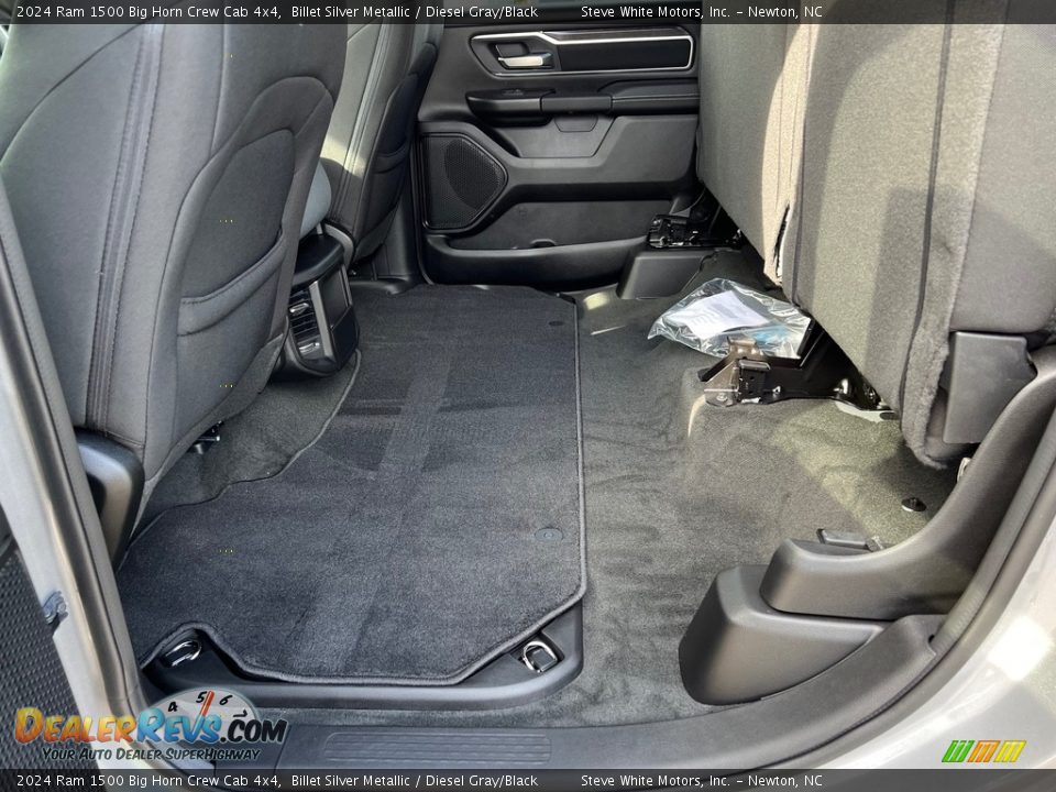 Rear Seat of 2024 Ram 1500 Big Horn Crew Cab 4x4 Photo #16