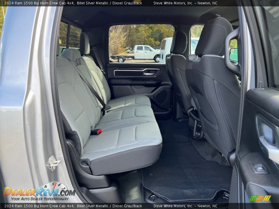 Rear Seat of 2024 Ram 1500 Big Horn Crew Cab 4x4 Photo #17