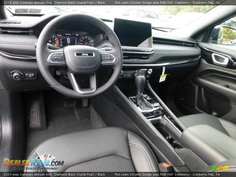 Black Interior - 2024 Jeep Compass Altitude 4x4 Photo #12