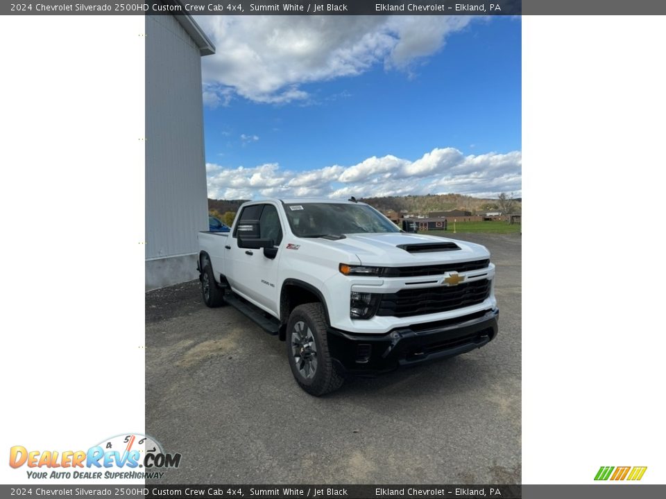 2024 Chevrolet Silverado 2500HD Custom Crew Cab 4x4 Summit White / Jet Black Photo #1